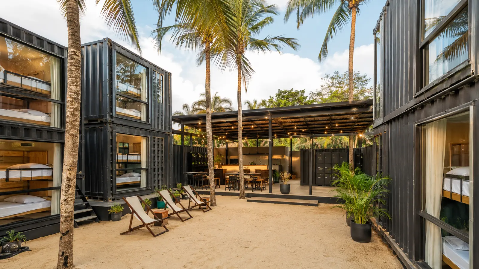 Container concept for container hostel in Sri Lanka
