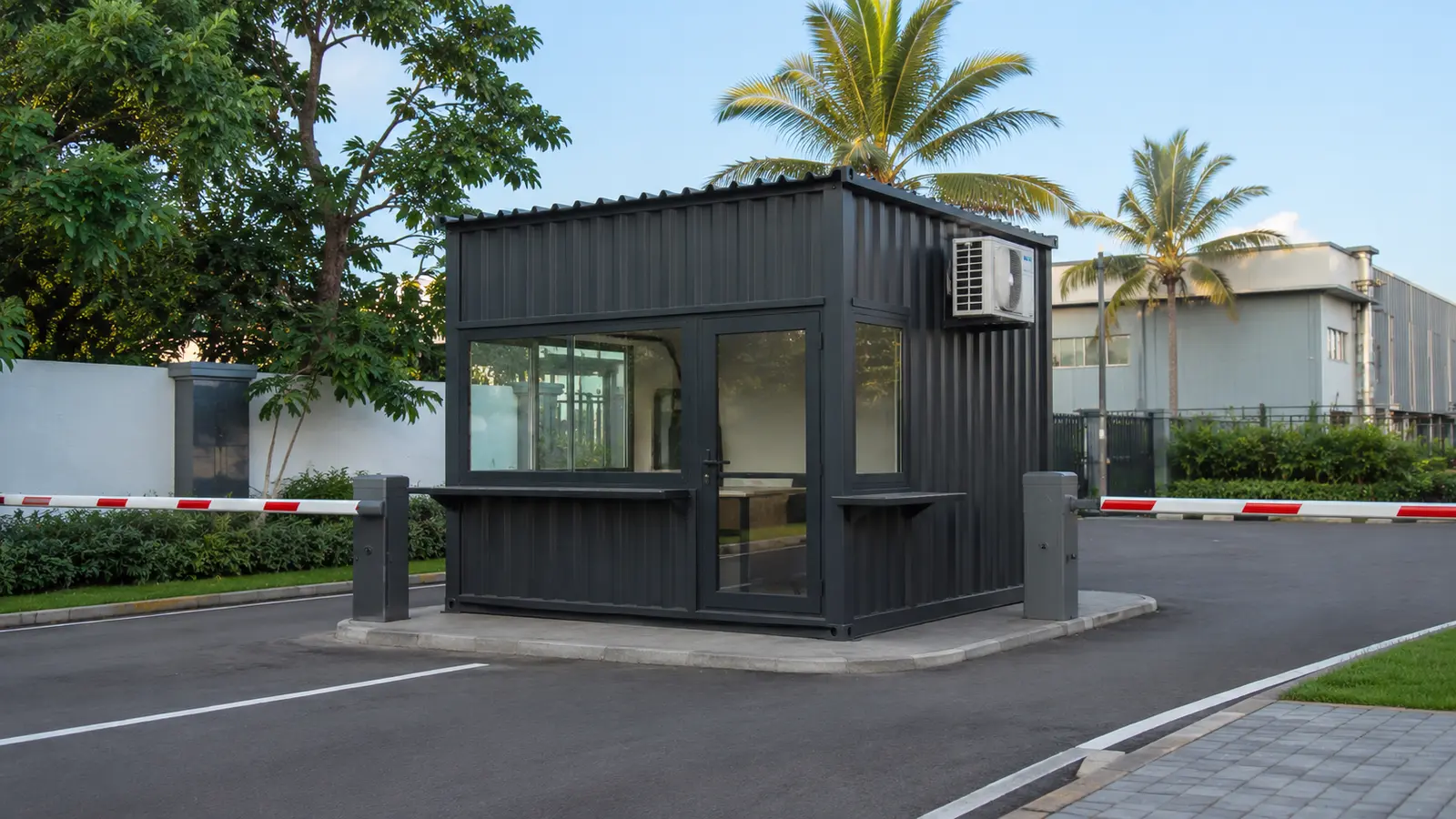Container concept for security cabin in Sri Lanka