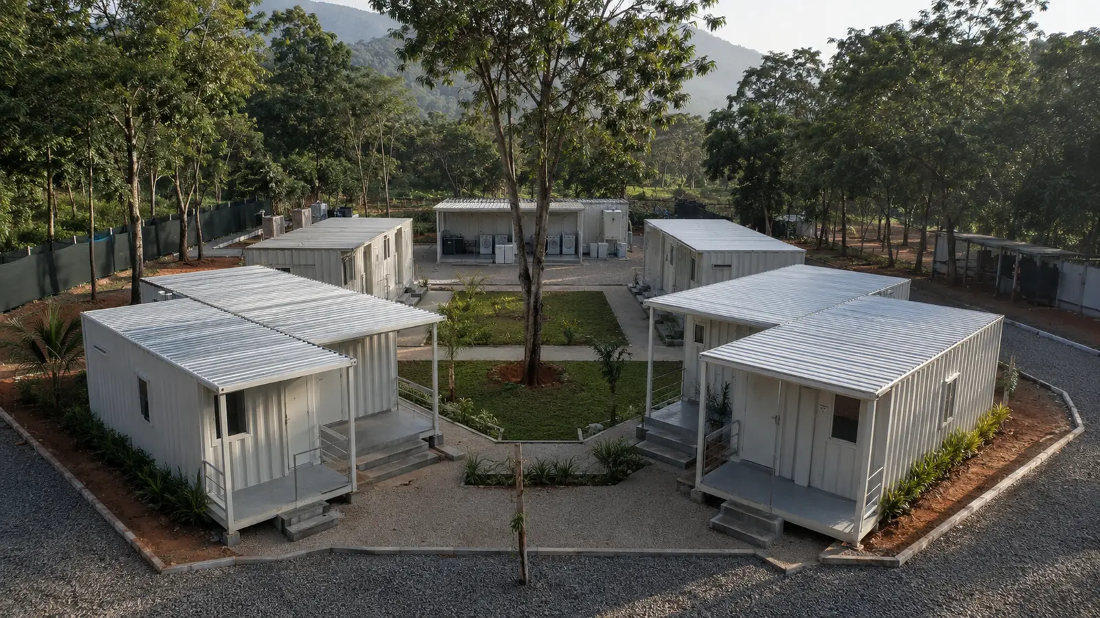 Container concept for staff accommodation in Sri Lanka