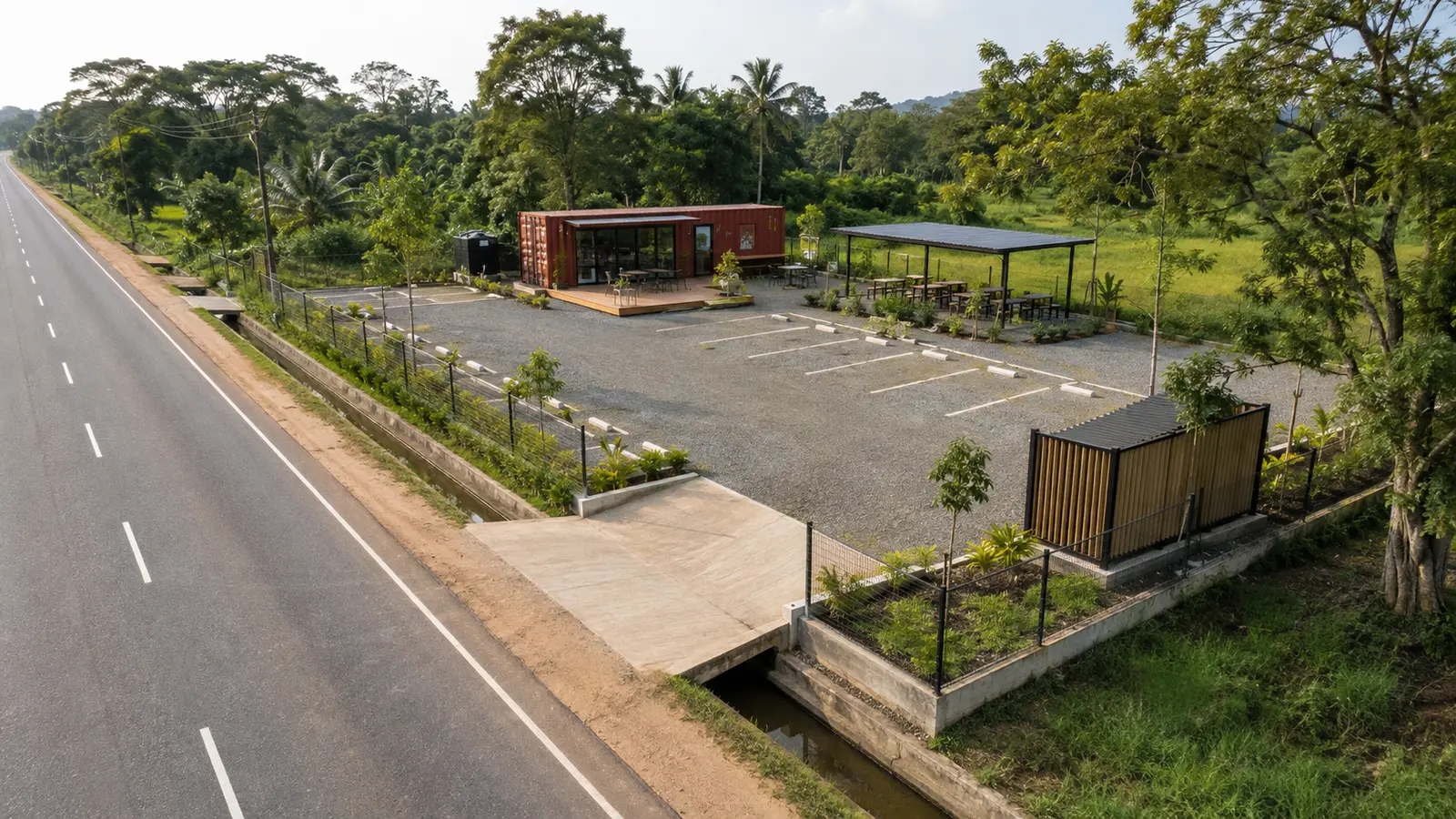 Container café planning concept